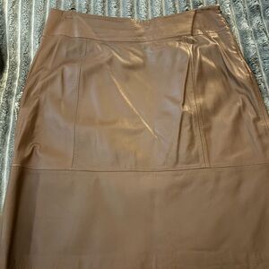 Banana Republic Tan Leather Pencil Skirt